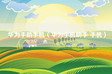 华为手助手机（华为手机助手 手机）