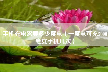 手机充电需要多少度电（一度电可充5000毫安手机几次）