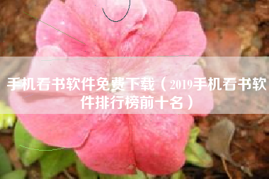 手机看书软件免费下载（2019手机看书软件排行榜前十名）