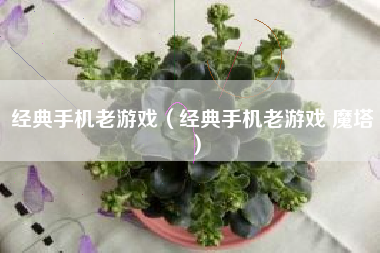 经典手机老游戏（经典手机老游戏 魔塔）