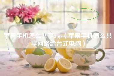 苹果手机怎么共享app（苹果手机怎么共享网络给台式电脑）