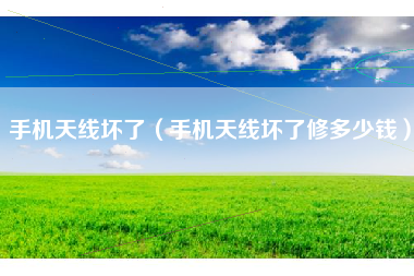 手机天线坏了（手机天线坏了修多少钱）