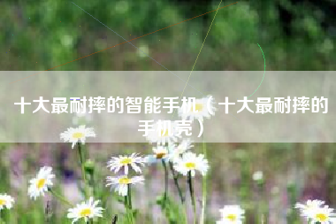 十大最耐摔的智能手机（十大最耐摔的手机壳）