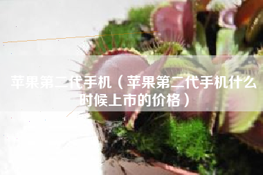 苹果第二代手机（苹果第二代手机什么时候上市的价格）