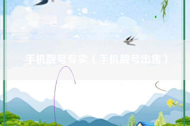 手机靓号专卖（手机靓号出售）