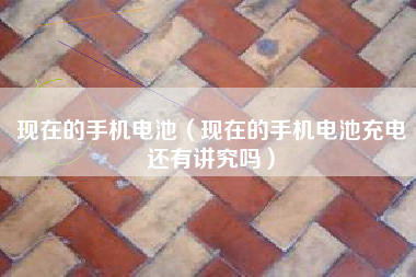 现在的手机电池（现在的手机电池充电还有讲究吗）