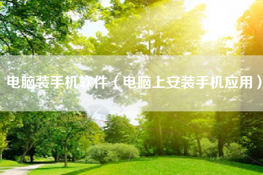电脑装手机软件（电脑上安装手机应用）