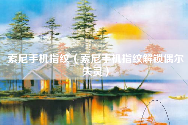 索尼手机指纹（索尼手机指纹解锁偶尔失灵）