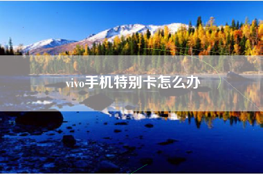 vivo手机特别卡怎么办