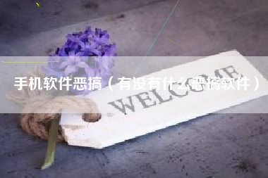 手机软件恶搞（有没有什么恶搞软件）