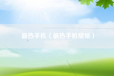 最热手机（最热手机壁纸）
