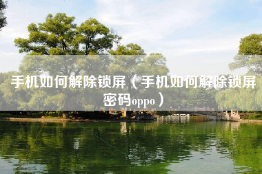 手机如何解除锁屏（手机如何解除锁屏密码oppo）