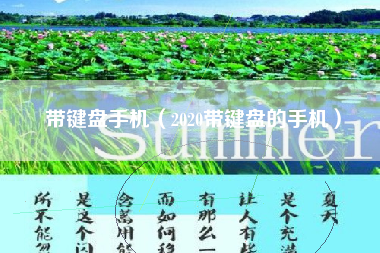 带键盘手机（2020带键盘的手机）