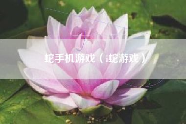 蛇手机游戏（i蛇游戏）