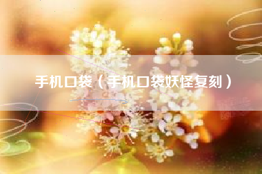 手机口袋（手机口袋妖怪复刻）