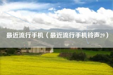 最近流行手机（最近流行手机铃声29）