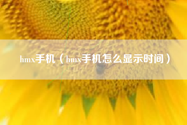 hmx手机（hmx手机怎么显示时间）