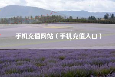 手机充值网站（手机充值入口）