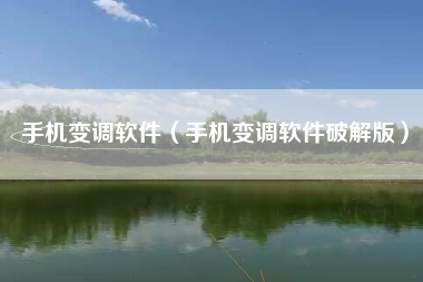 手机变调软件（手机变调软件破解版）