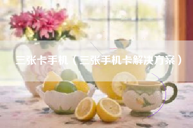 三张卡手机（三张手机卡解决方案）