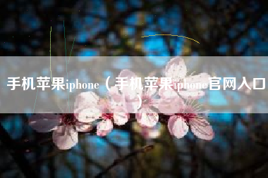 手机苹果iphone（手机苹果iphone官网入口）