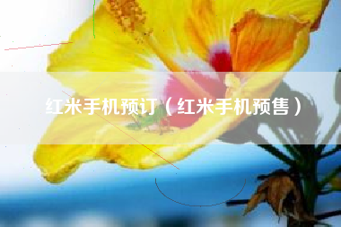 红米手机预订（红米手机预售）