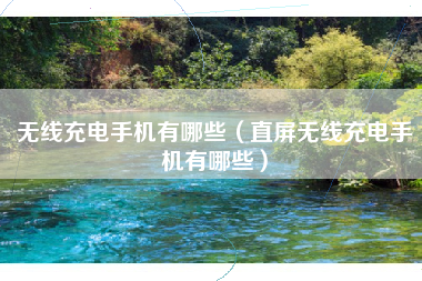 无线充电手机有哪些（直屏无线充电手机有哪些）