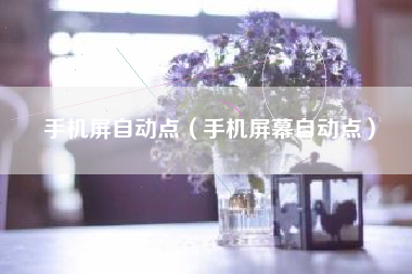 手机屏自动点（手机屏幕自动点）