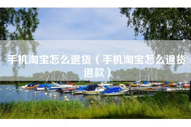 手机淘宝怎么退货（手机淘宝怎么退货退款）