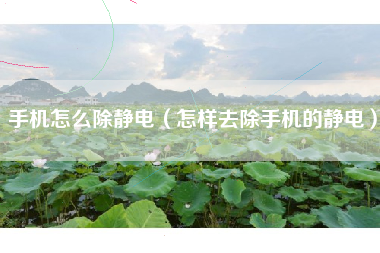 手机怎么除静电（怎样去除手机的静电）