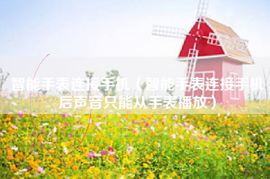 智能手表连接手机（智能手表连接手机后声音只能从手表播放）