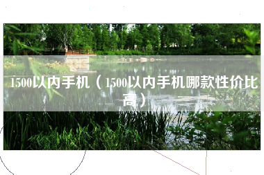 1500以内手机（1500以内手机哪款性价比高）