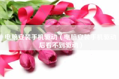 电脑安装手机驱动（电脑安装手机驱动后看不到驱动）