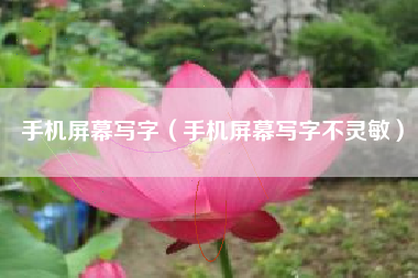 手机屏幕写字（手机屏幕写字不灵敏）