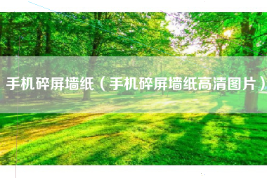 手机碎屏墙纸（手机碎屏墙纸高清图片）