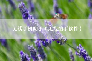 无线手机助手（无线助手软件）