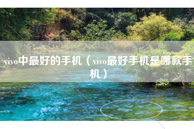 vivo中最好的手机（vivo最好手机是哪款手机）