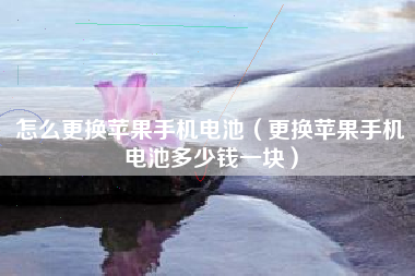 怎么更换苹果手机电池（更换苹果手机电池多少钱一块）