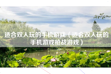 适合双人玩的手机游戏（适合双人玩的手机游戏枪战游戏）