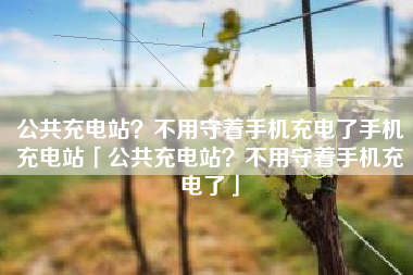 公共充电站？不用守着手机充电了手机充电站「公共充电站？不用守着手机充电了」
