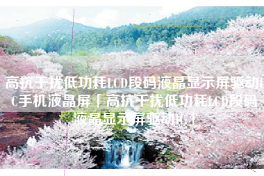 高抗干扰低功耗LCD段码液晶显示屏驱动IC手机液晶屏「高抗干扰低功耗LCD段码液晶显示屏驱动IC」