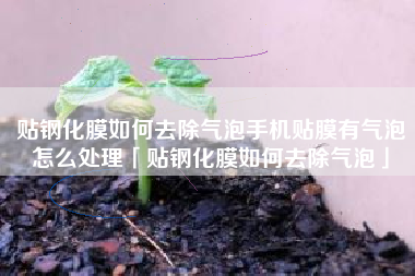 贴钢化膜如何去除气泡手机贴膜有气泡怎么处理「贴钢化膜如何去除气泡」