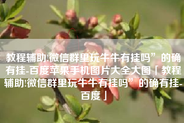 教程辅助!微信群里玩牛牛有挂吗”的确有挂-百度苹果手机图片大全大图「教程辅助!微信群里玩牛牛有挂吗”的确有挂-百度」