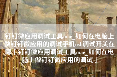 钉钉微应用调试工具mac_如何在电脑上做钉钉微应用的调试手机usb调试开关在哪「钉钉微应用调试工具mac_如何在电脑上做钉钉微应用的调试」