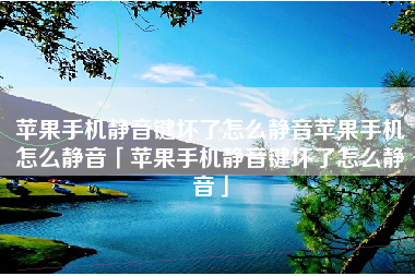 苹果手机静音键坏了怎么静音苹果手机怎么静音「苹果手机静音键坏了怎么静音」