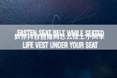 教你抖音直播间怎么挂上小风车