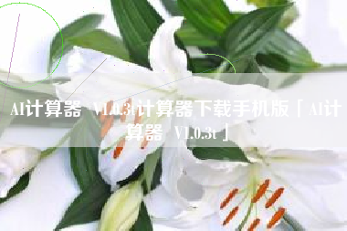 AI计算器 V1.0.3t计算器下载手机版「AI计算器 V1.0.3t」 AI计算器 V1.0.3t计算器下载手机版「AI计算器 V1.0.3t」