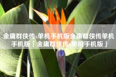 金庸群侠传x单机手机版金庸群侠传单机手机版「金庸群侠传x单机手机版」