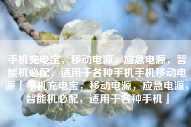 手机充电宝，移动电源，应急电源，智能机必配，适用于各种手机手机移动电源「手机充电宝，移动电源，应急电源，智能机必配，适用于各种手机」
