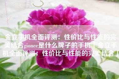 金立手机全面评测：性价比与性能的完美结合gionee是什么牌子的手机「金立手机全面评测：性价比与性能的完美结合」